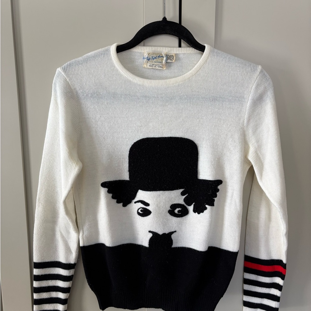 Vintage Early ‘70’s Saks Fifth Avenue Charlie Chaplin Sweater Original Owner